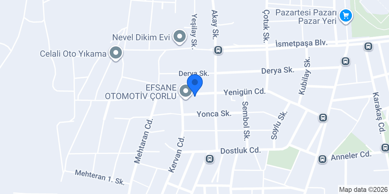 Çorlu elektrikçi - MSE elektrik konumu