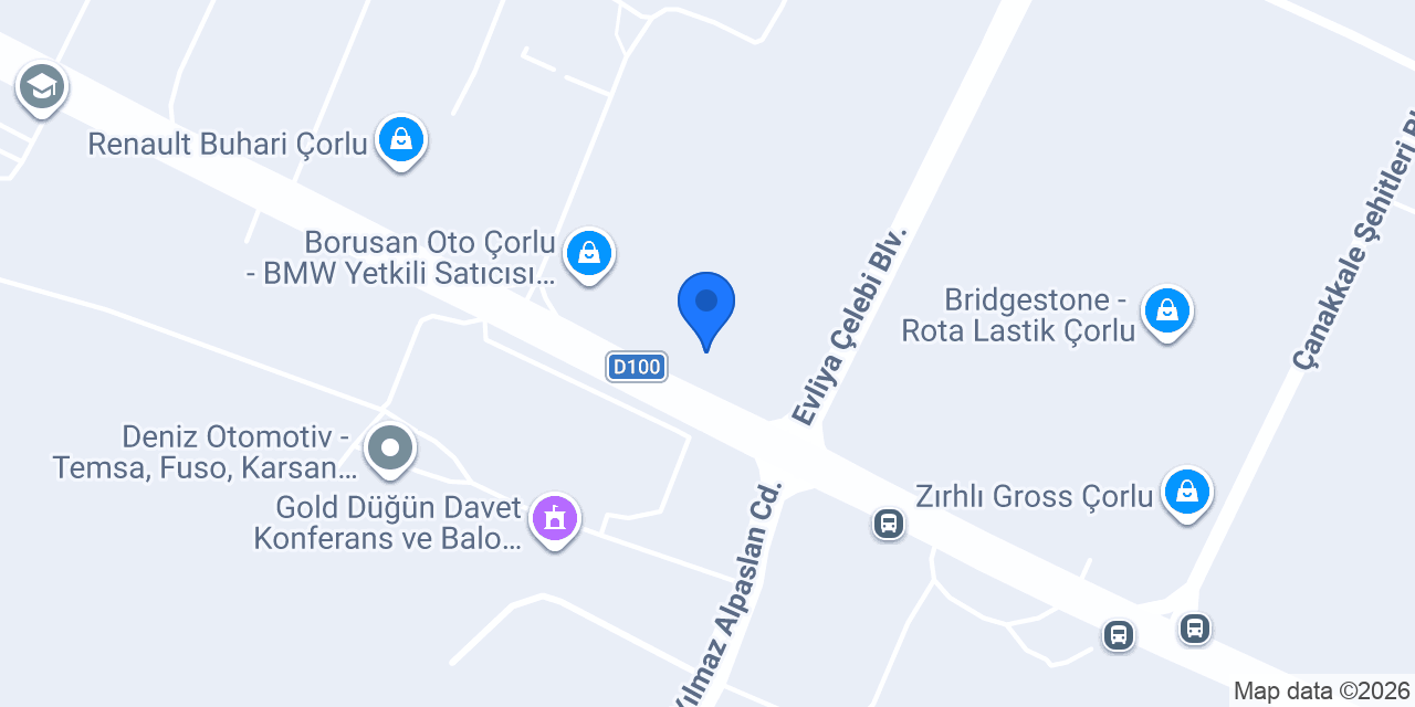 Togg Deneyim Merkezi - Çorlu konumu