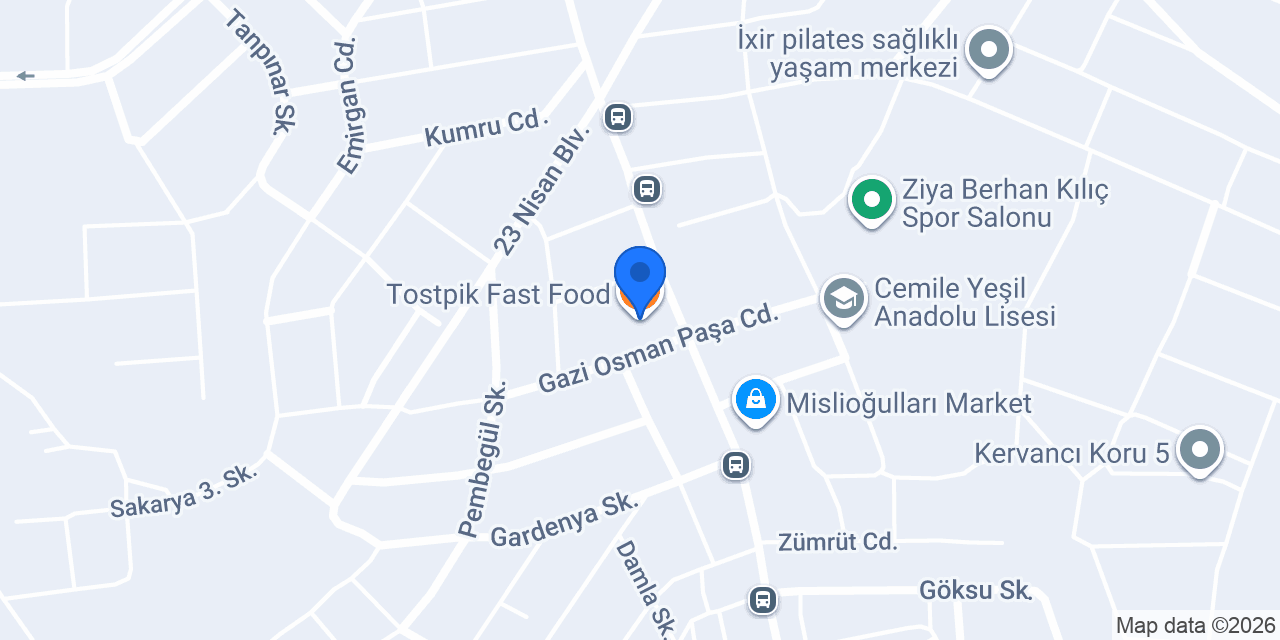 Tostpik Fast Food konumu