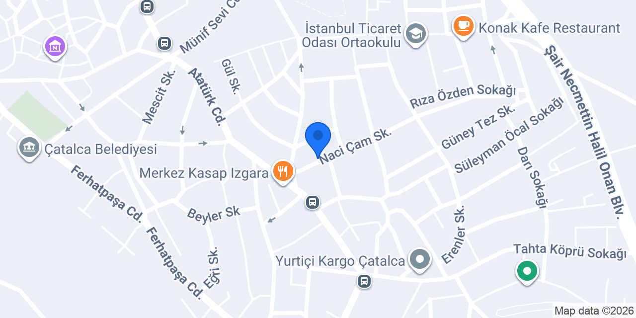 Yapı Kredi - Çatalca Şubesi konumu