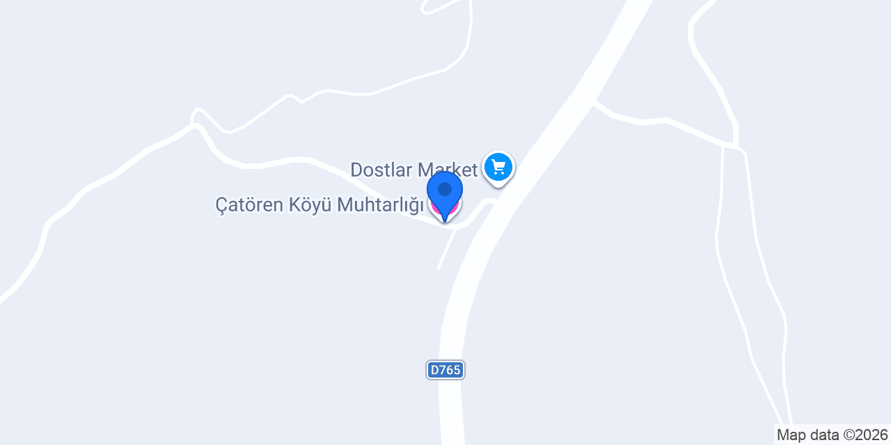 Çatören Köyü Muhtarlığı konumu
