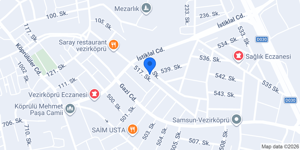 Oses Çiğ Köfte konumu