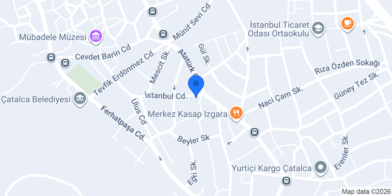 Saklı Köşk konumu