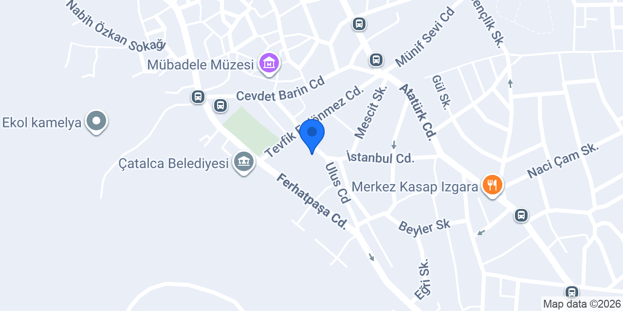 Çatalca Tasarım konumu