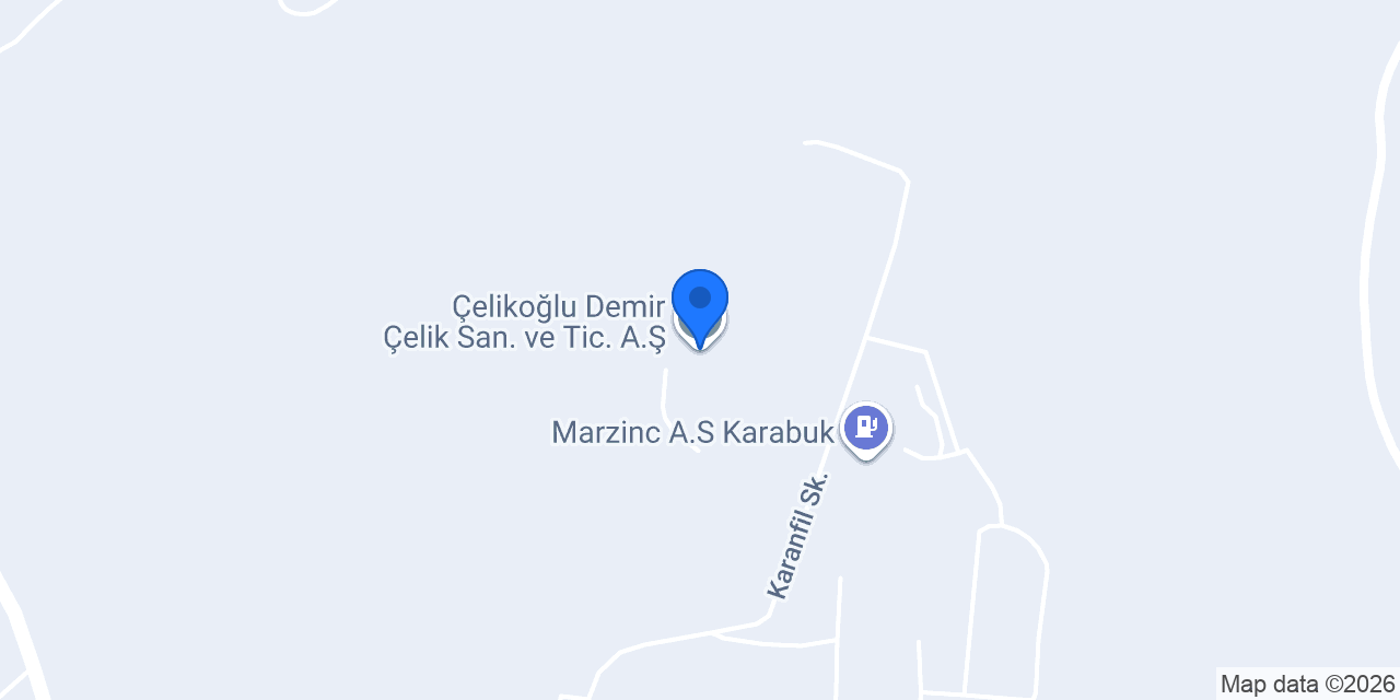Çelikoğlu Demir Çelik San. ve Tic. A.Ş. konumu
