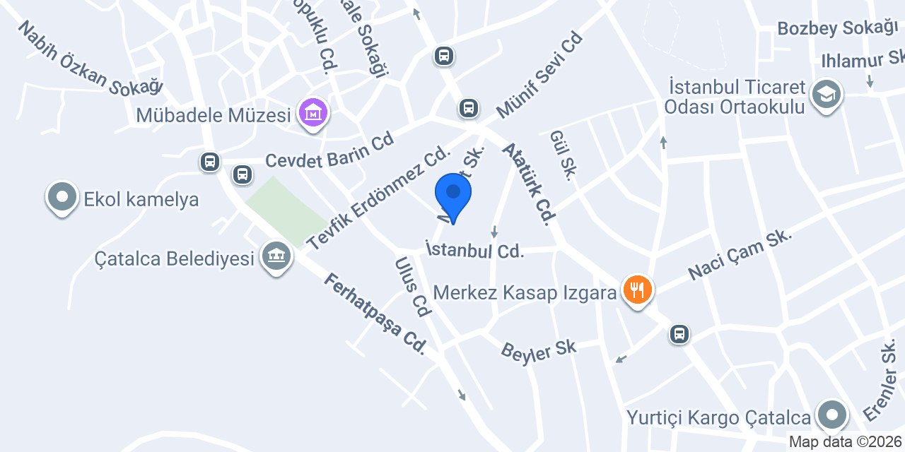 Korke Halı Mobilya konumu