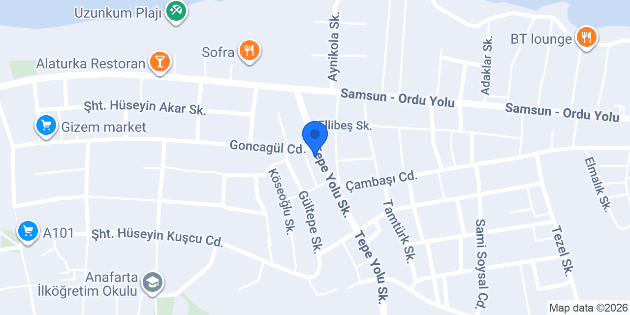 Fıratpen Ünye (Vefa İnşaat) konumu