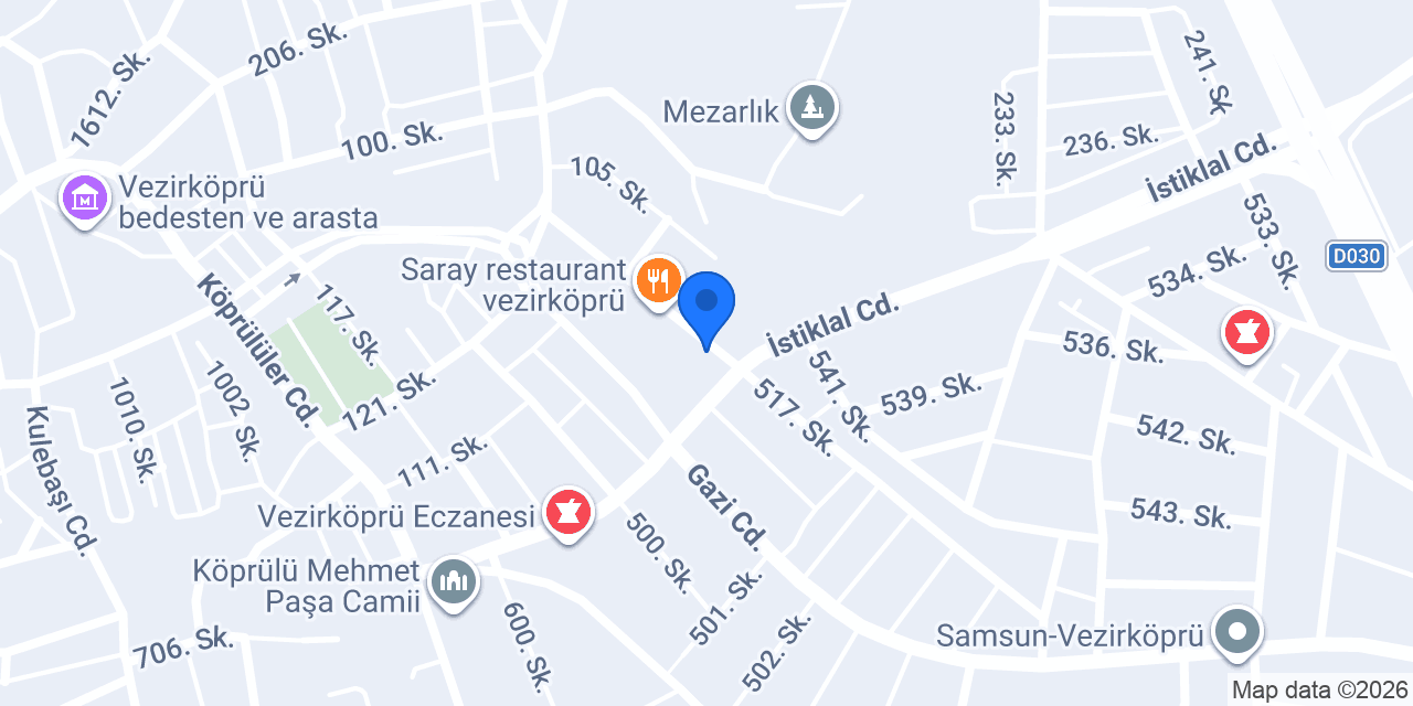 Aksöz Tesisat konumu