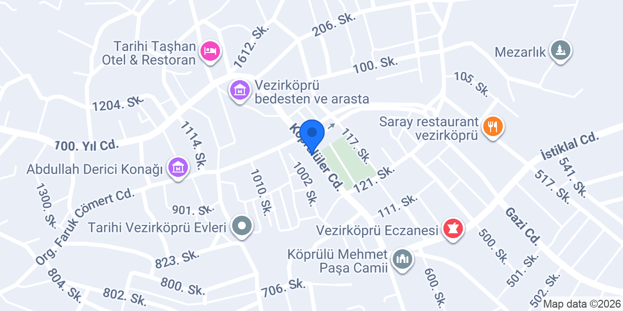Akça Harita Mühendislik konumu