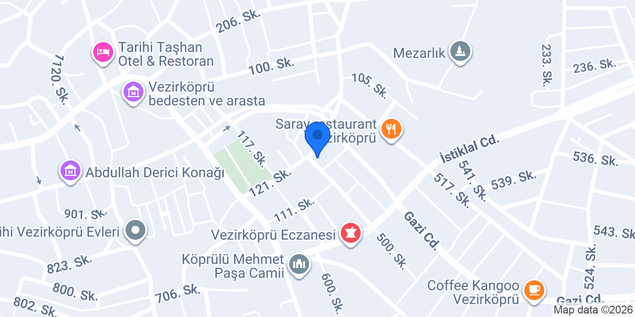 Özgür Eczanesi konumu