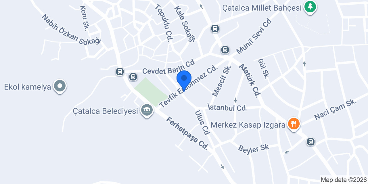 Özel Çatalca Sınav Kurs konumu