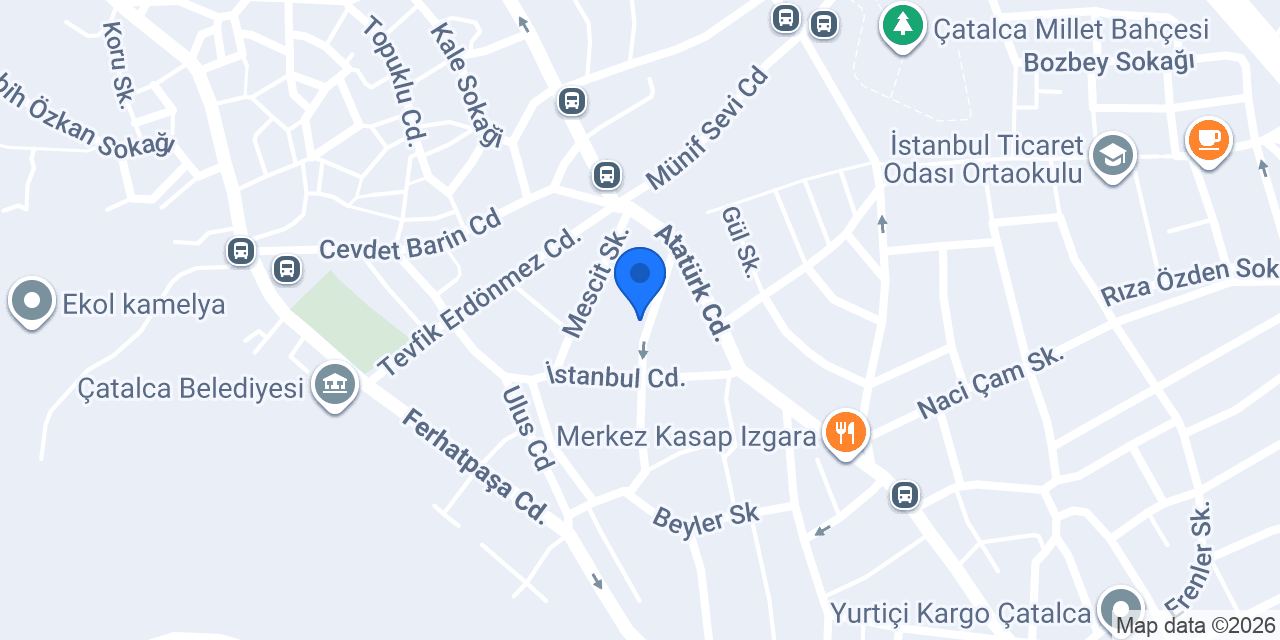 Eymen Erkek Kuaförü Çatalca konumu