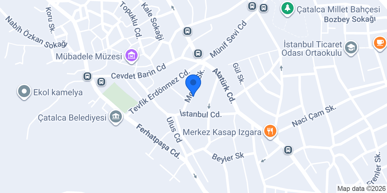 Çatalca Yılmaz Optik konumu