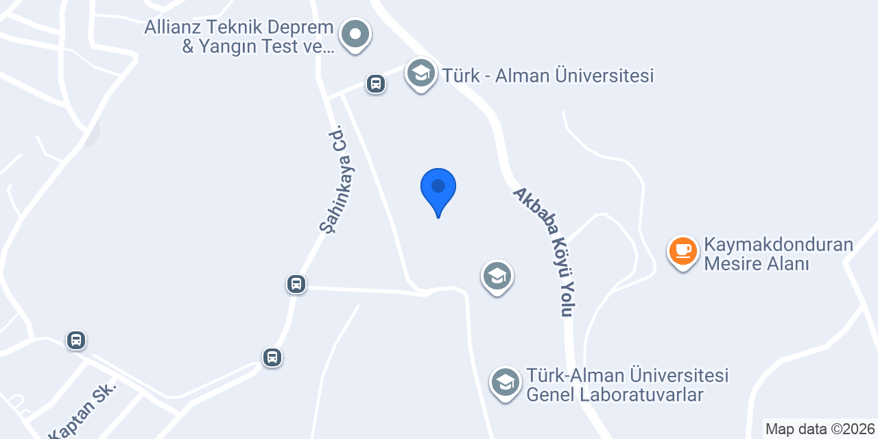 Coffy Türk Alman Üniversitesi konumu