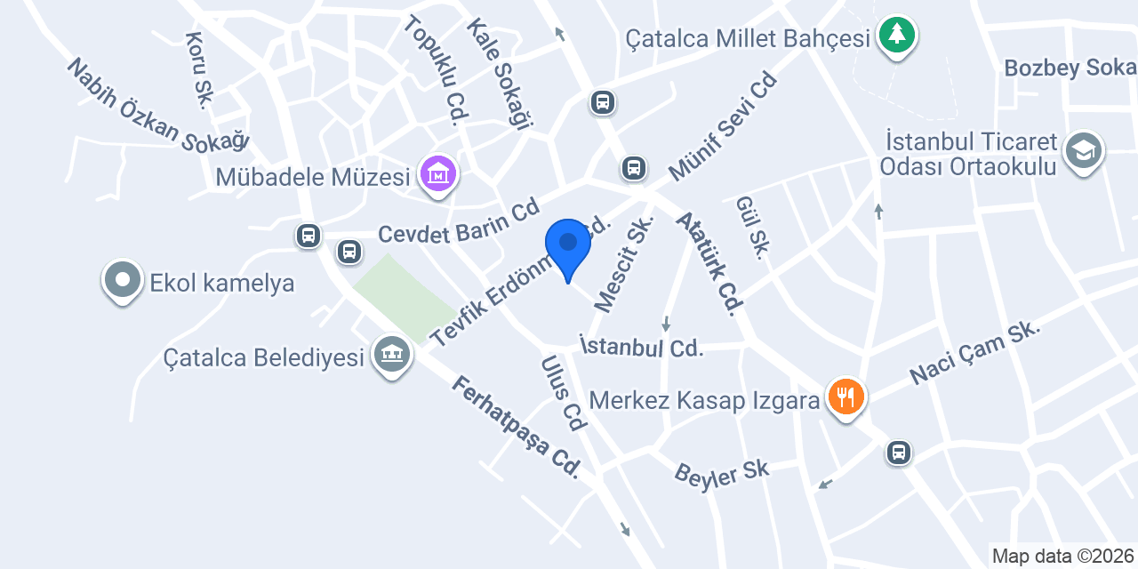 Erguvan Sürücü Kursu konumu