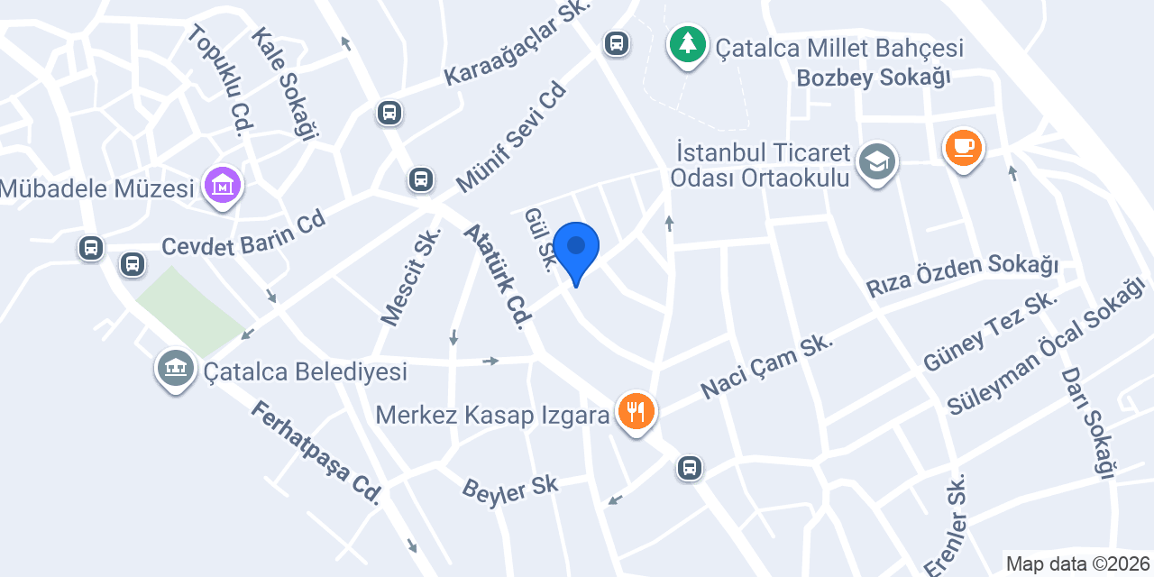 01 Adana Kebap Çatalca konumu