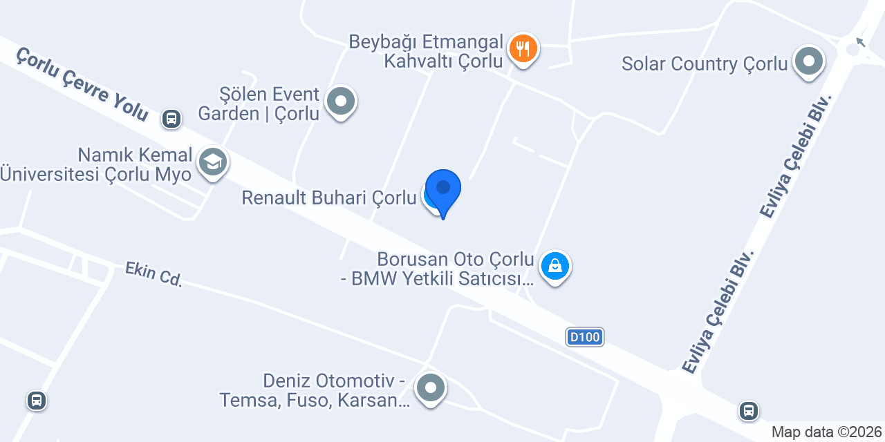 Dacia Buhari Çorlu konumu