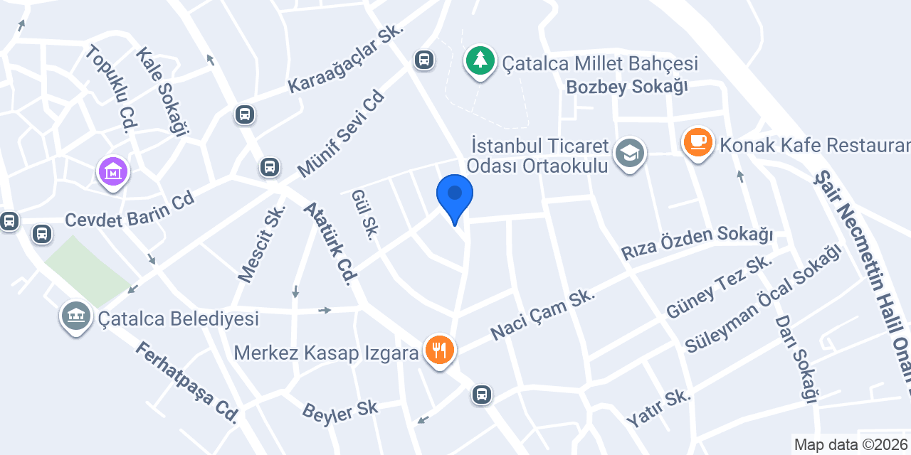 Dakik Veteriner Kliniği konumu