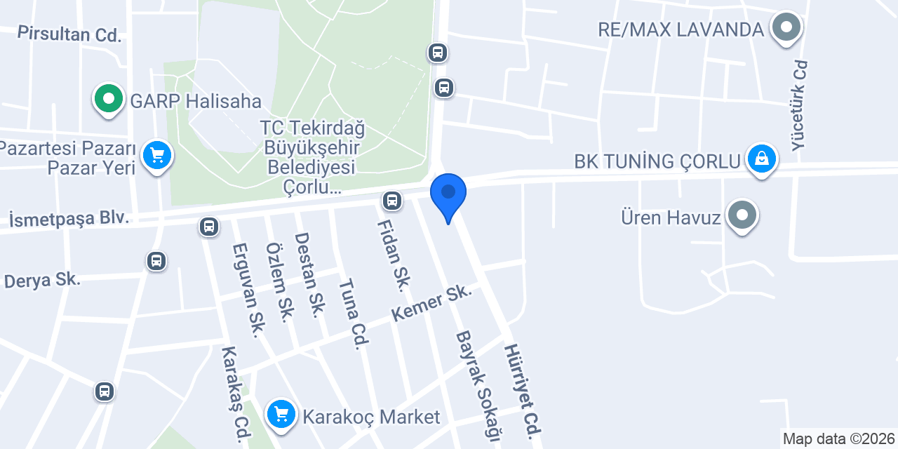 Çorlu Doğay Restaurant konumu