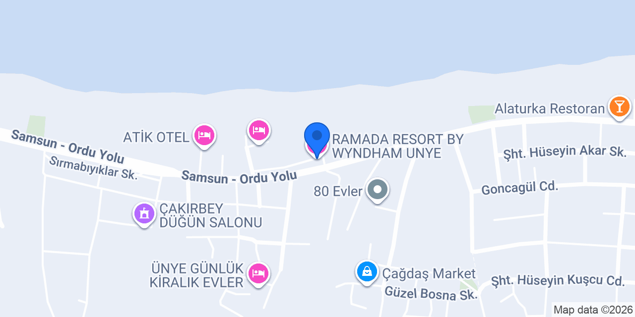 RAMADA RESORT BY WYNDHAM UNYE konumu