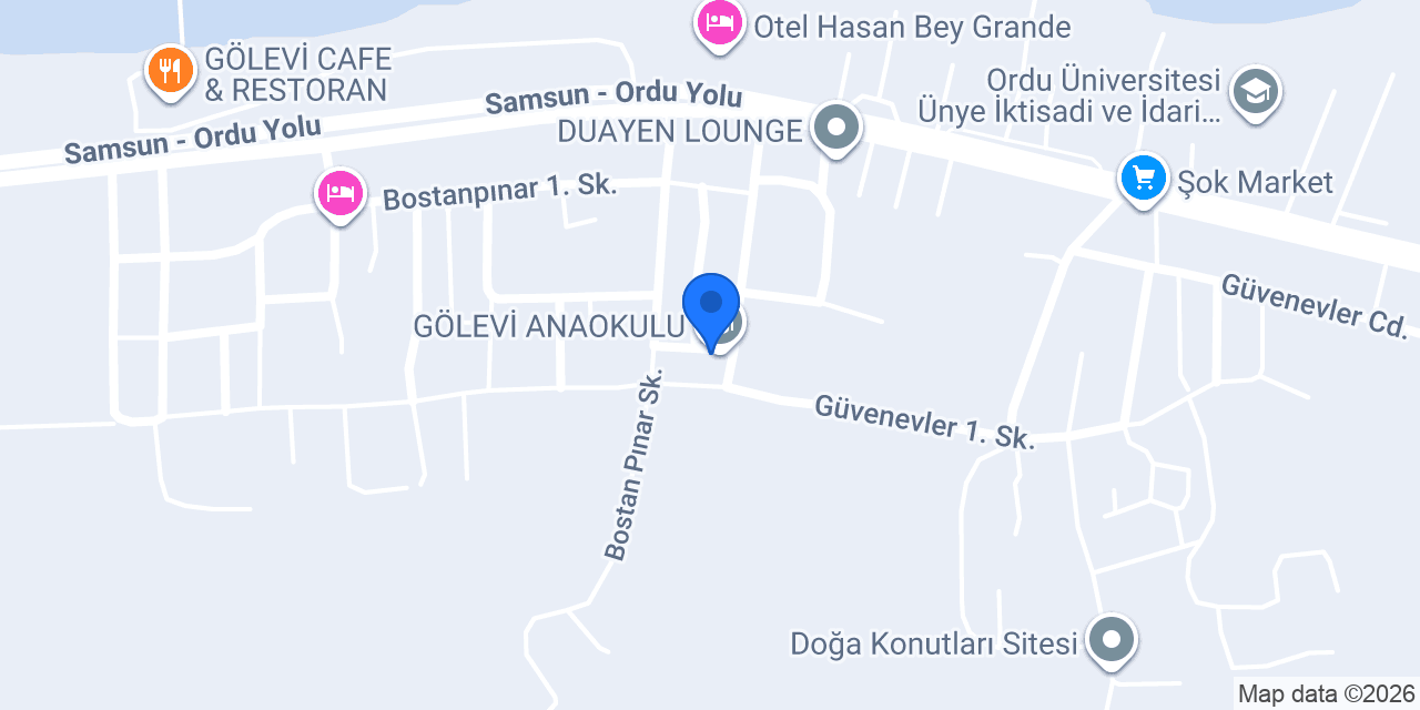 GÖLEVİ ANAOKULU konumu