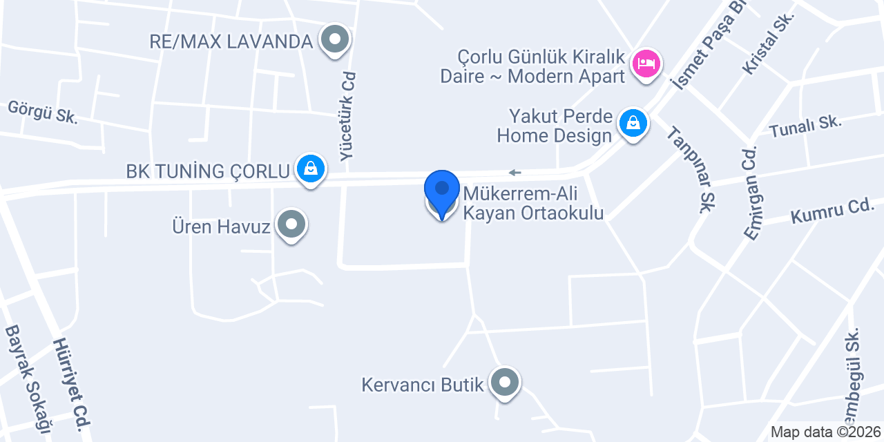 Mükerrem-Ali Kayan Ortaokulu konumu