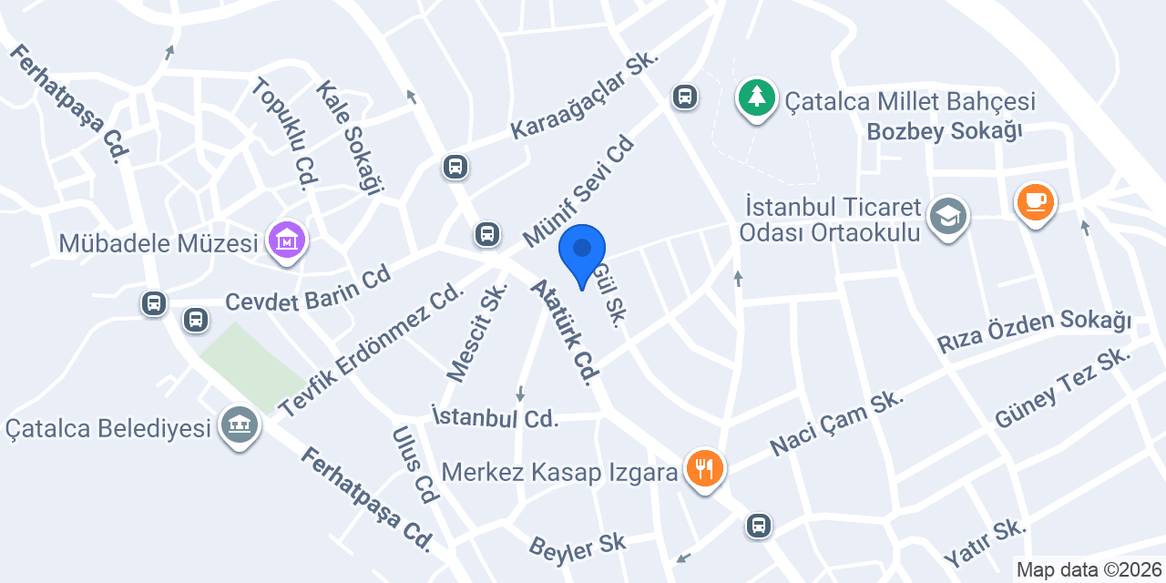 Yapımsan Çatalca İnşaat konumu