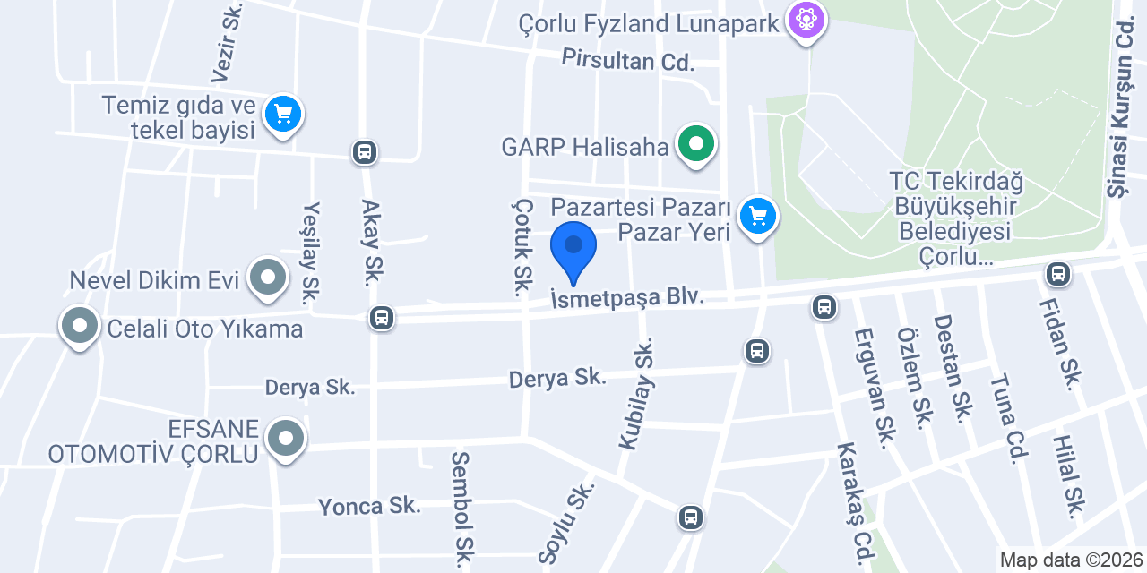 Kahraman Mobilya Çorlu konumu