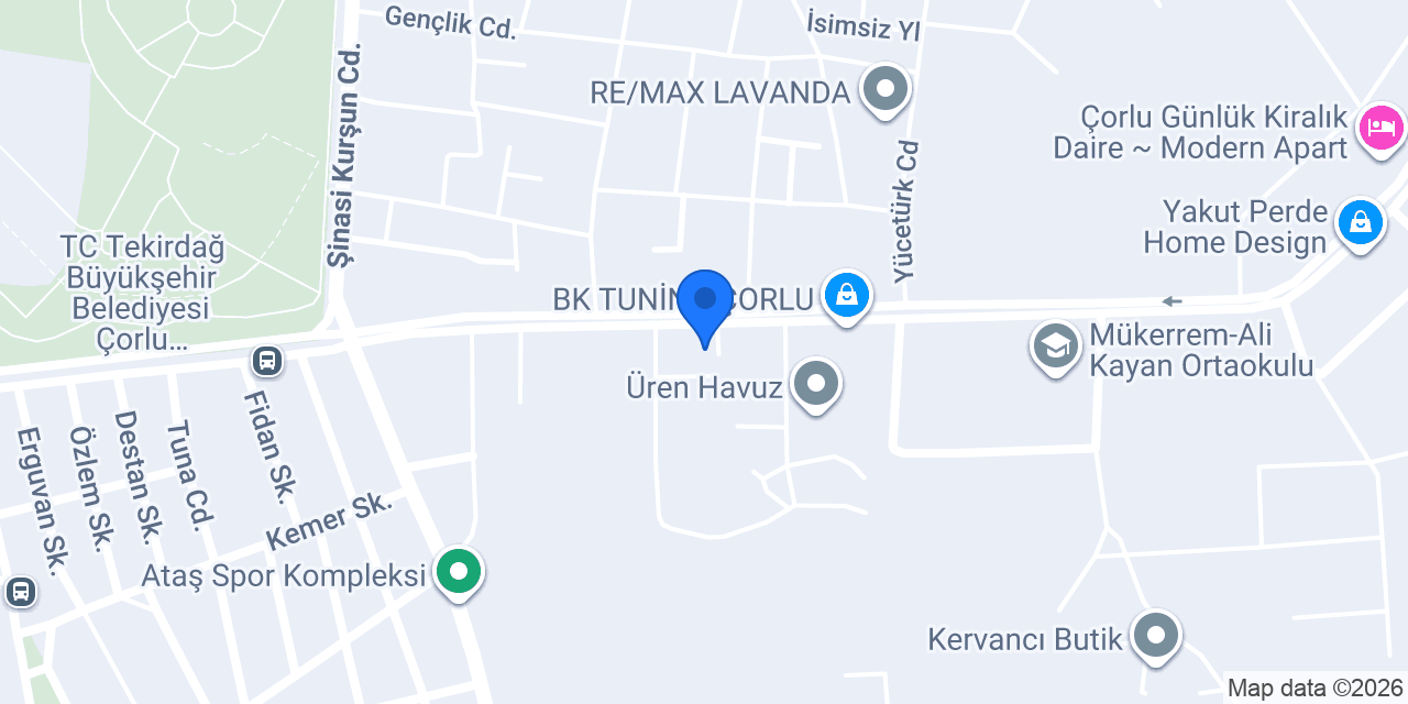 Ecushift Çorlu konumu
