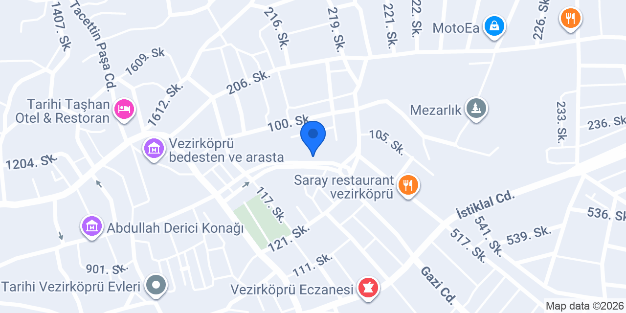 Vezir Çay Ocağı konumu
