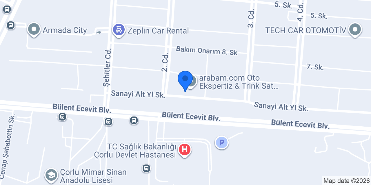 Çorlu HIRDAVAT- Çorlu CİVATA-YAPI MARKET konumu