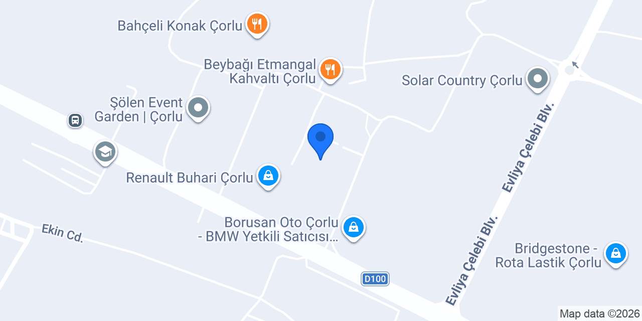 ÖZCAR ÇORLU konumu