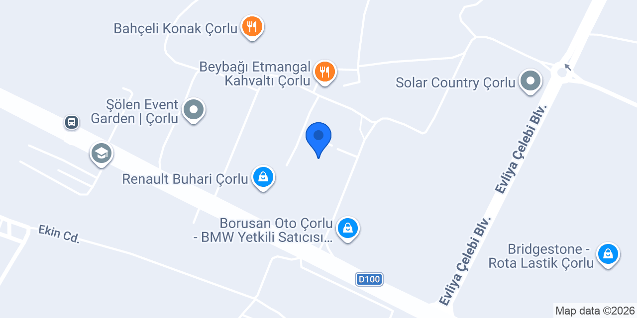 ERGENE OTOMOTİV konumu