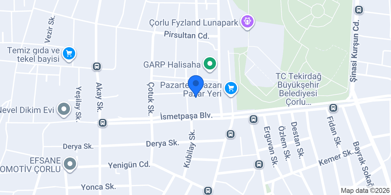 Özel Çorlu Mini Yuva Anaokulu konumu