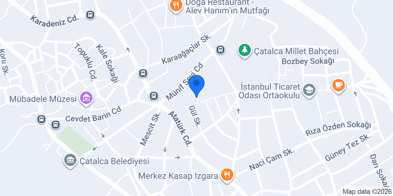 Defne kasap&cafe restaurant konumu