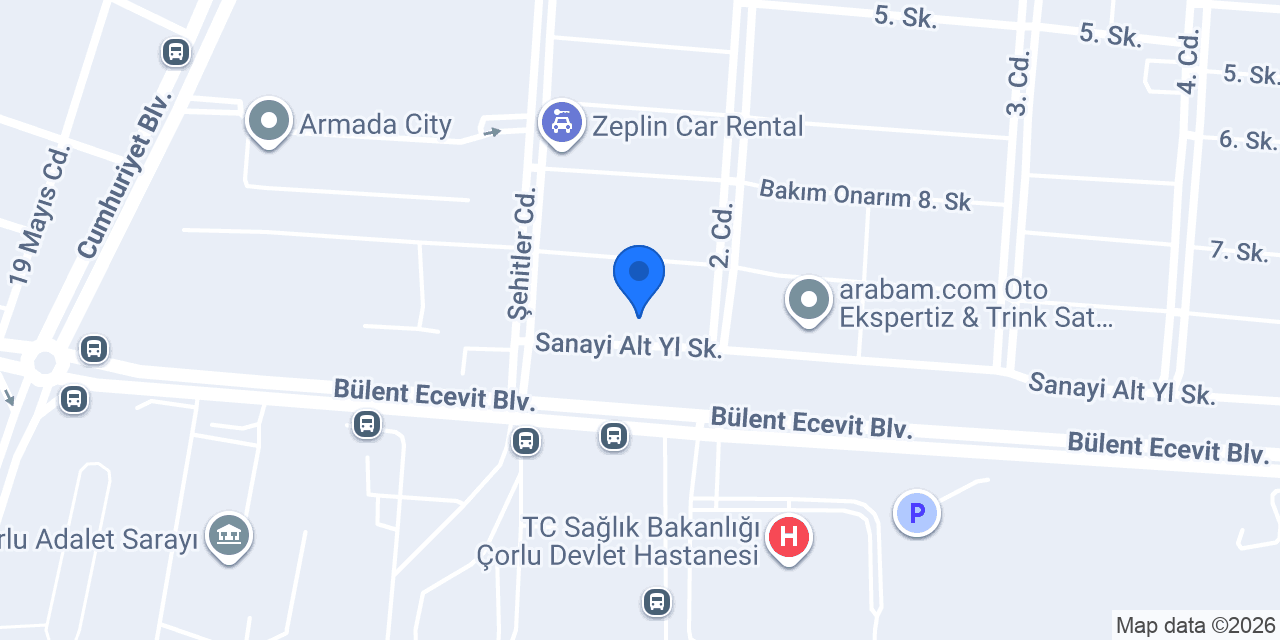 Balcılar Otomotiv konumu