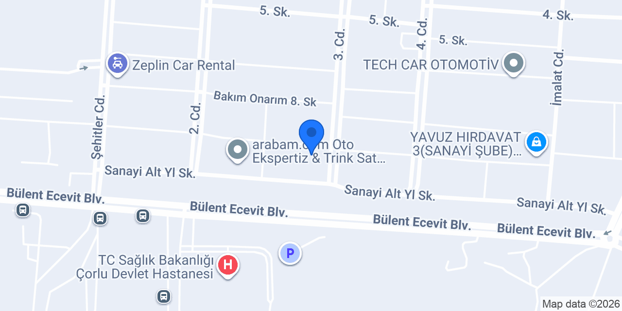 Wosmer Oto Kaporta Boya konumu