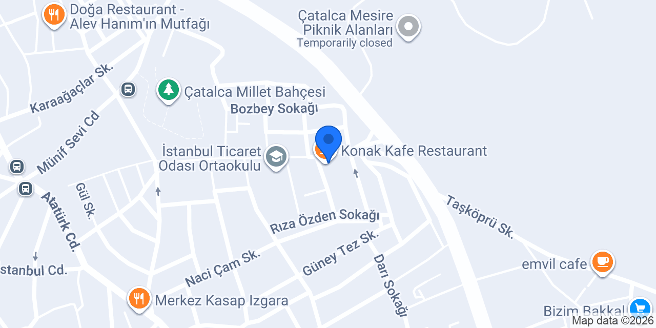 Konak Kafe Restaurant konumu