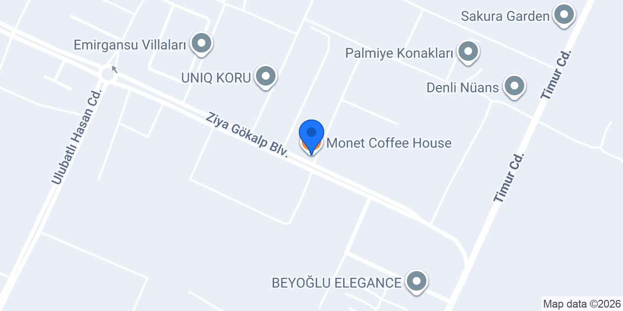 Monet Coffee House konumu