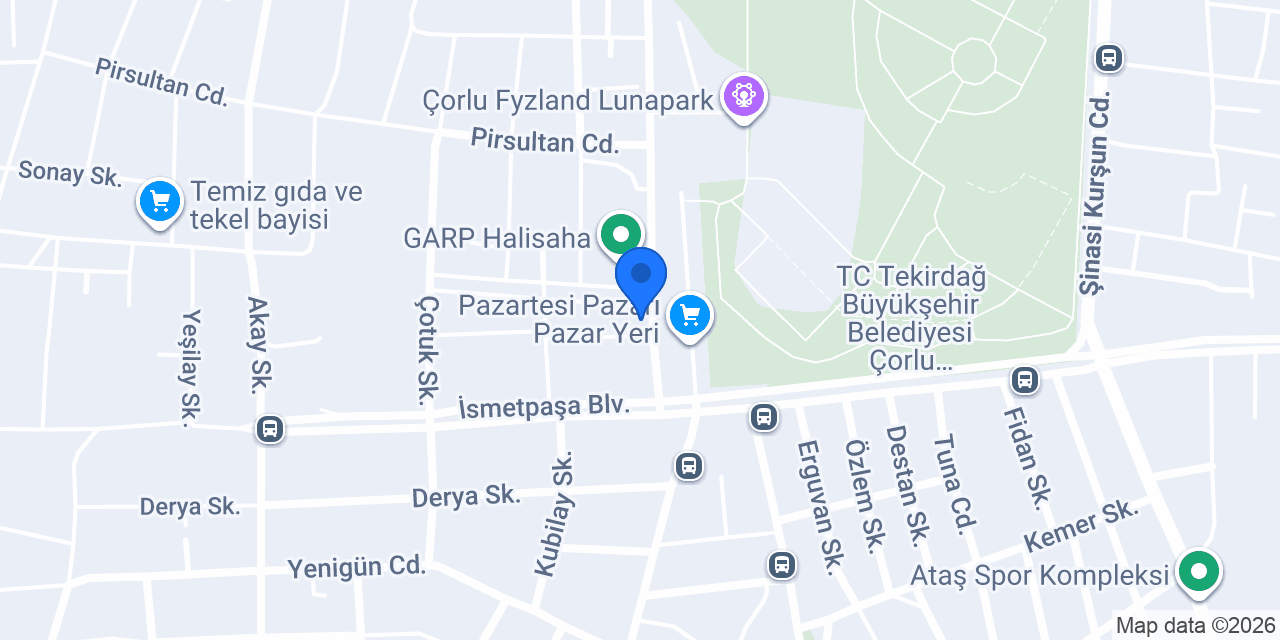 Çorlu Havuzlar Taksi konumu