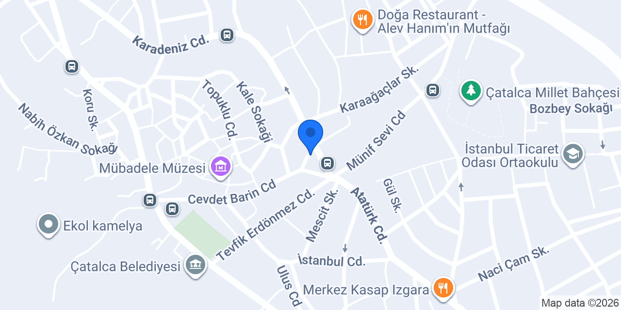 Çatalca Börek konumu