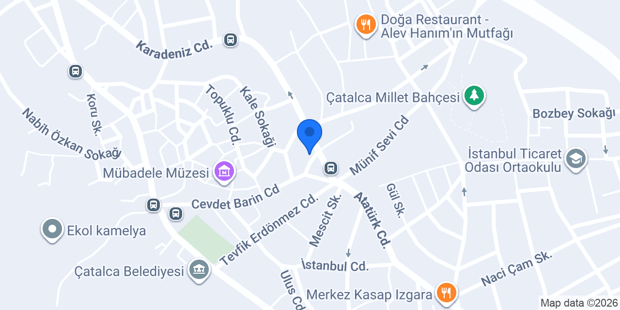Çatalca Kuyumculuk konumu