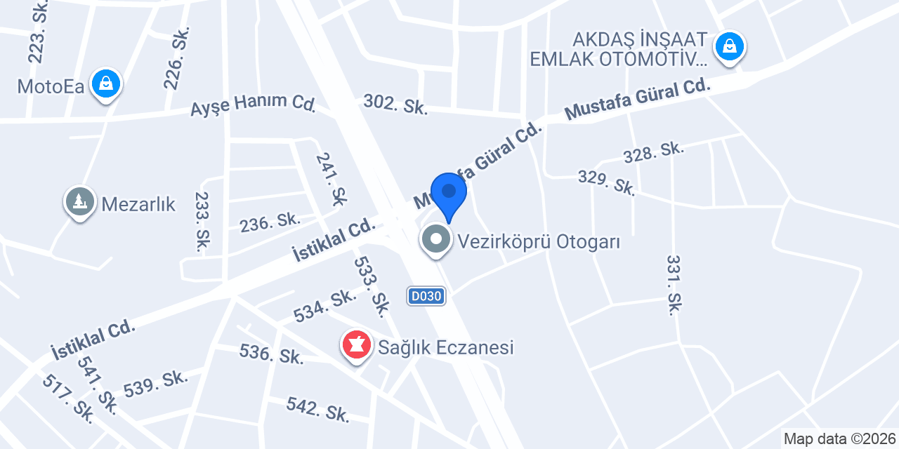 Otogar taksi konumu