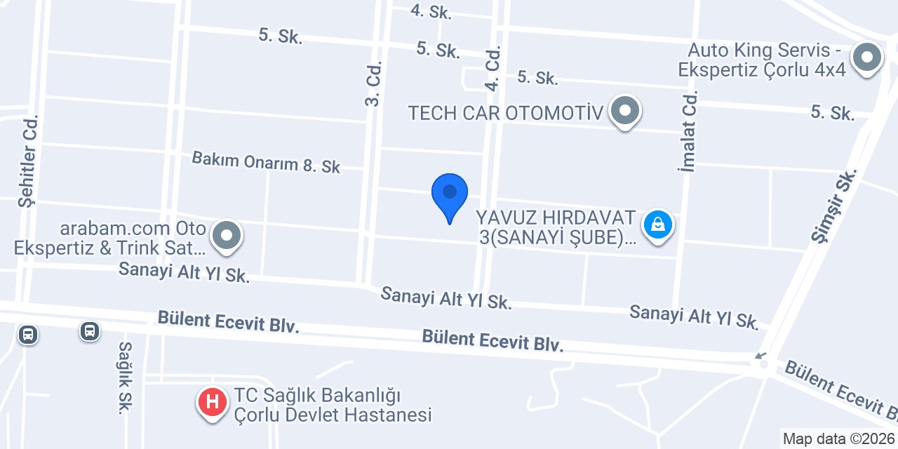 Çorum Tov Makina konumu