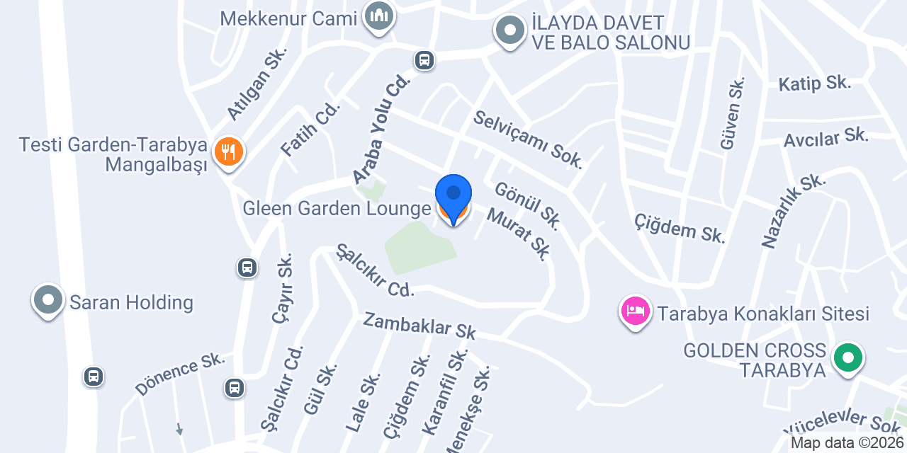 Gleen Garden Lounge konumu