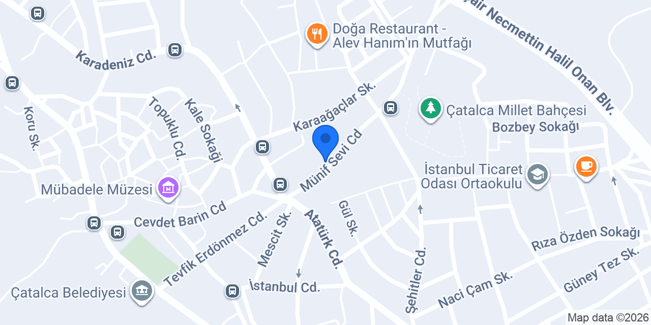 Rumeli Veteriner Kliniği Çatalca konumu