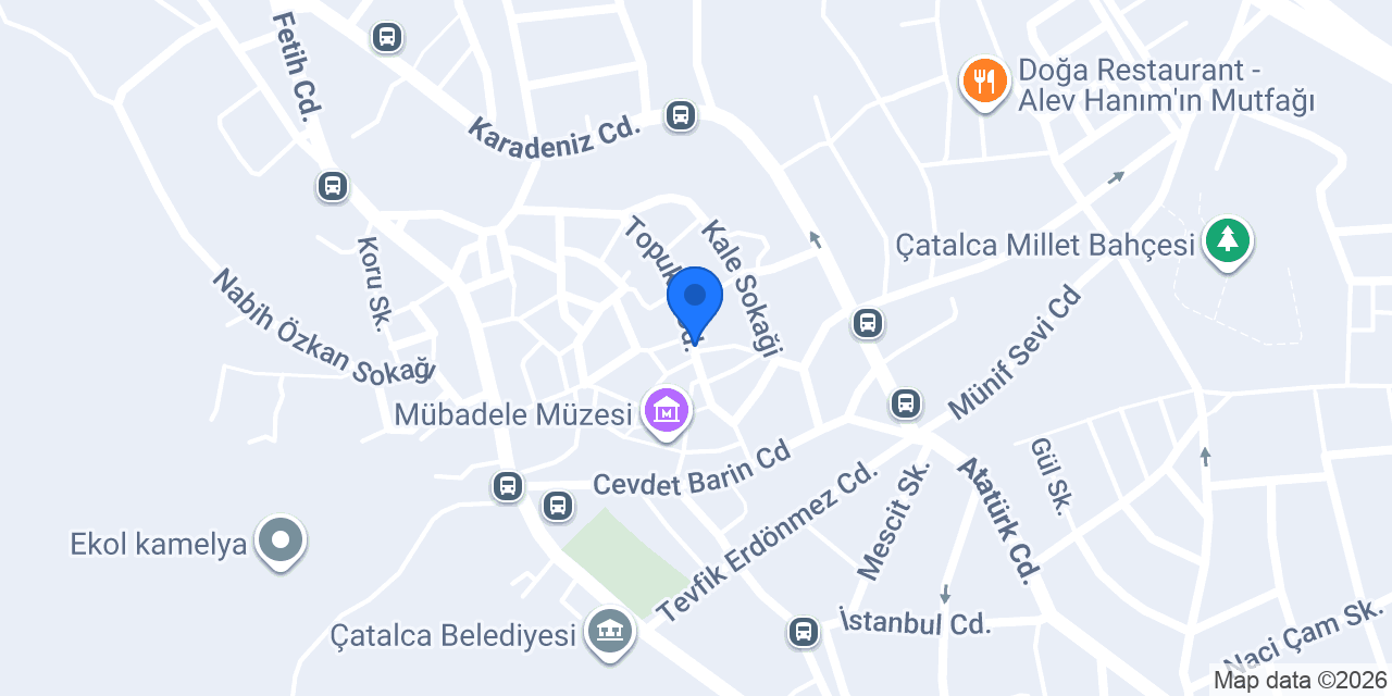 Kızılay-çatalca Şubesi konumu