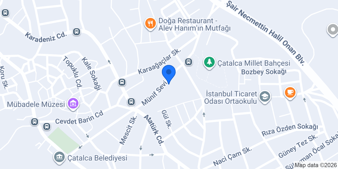 Çatalca Emlak konumu