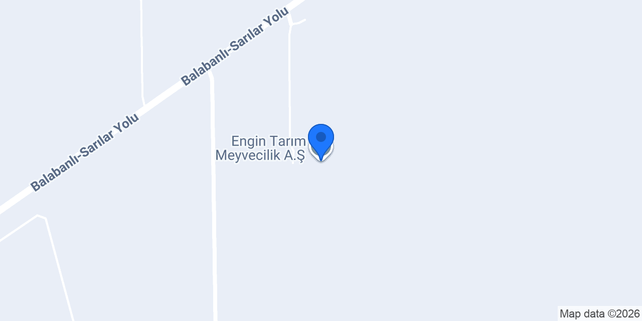 Engin Tarım Meyvecilik A.Ş. konumu