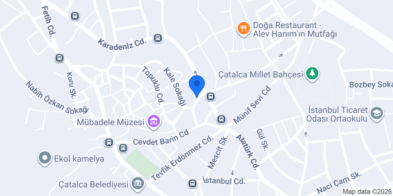 Çatalca Tente konumu